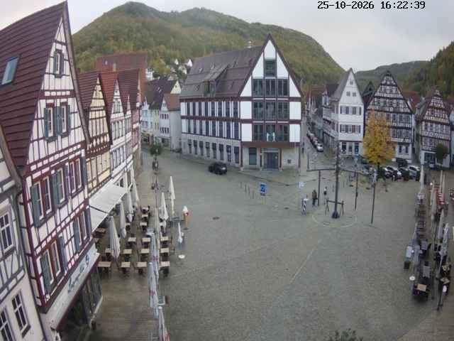 Archived image Webcam Bad Urach Market Square