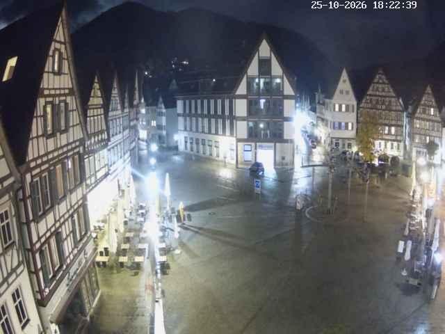 Archived image Webcam Bad Urach Market Square