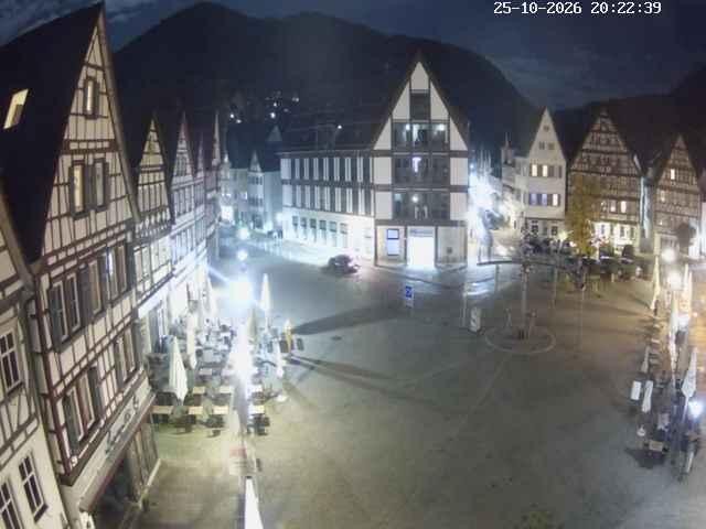 Archiv Foto Webcam Marktplatz von Bad Urach