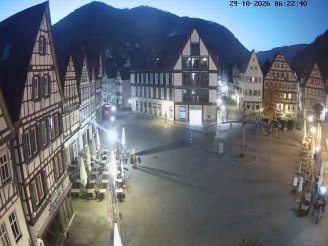 Archiv Foto Webcam Marktplatz von Bad Urach
