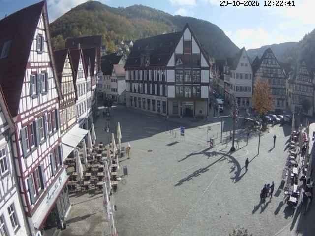 Archiv Foto Webcam Marktplatz von Bad Urach
