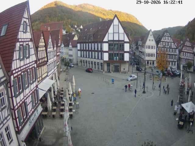Archiv Foto Webcam Marktplatz von Bad Urach