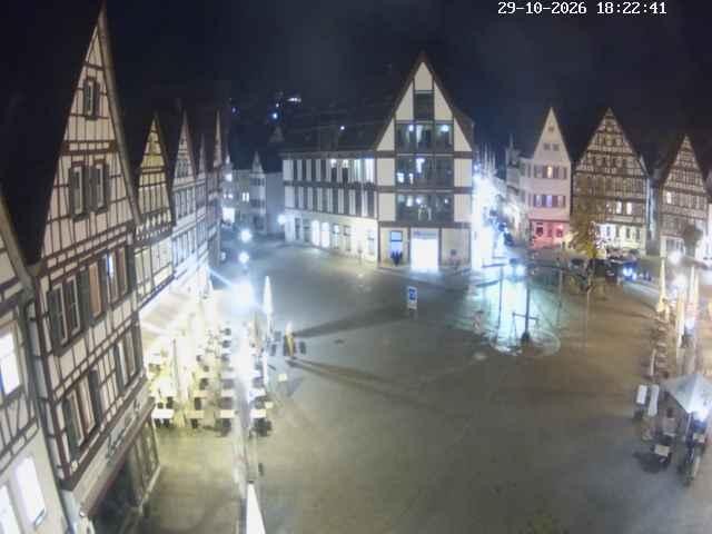 Archiv Foto Webcam Marktplatz von Bad Urach