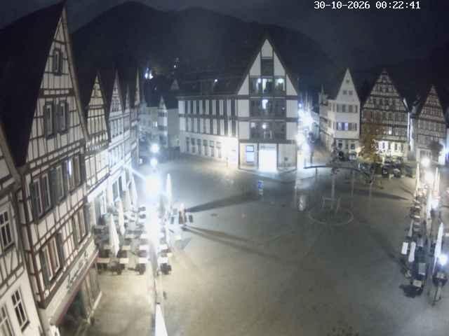 Archiv Foto Webcam Marktplatz von Bad Urach