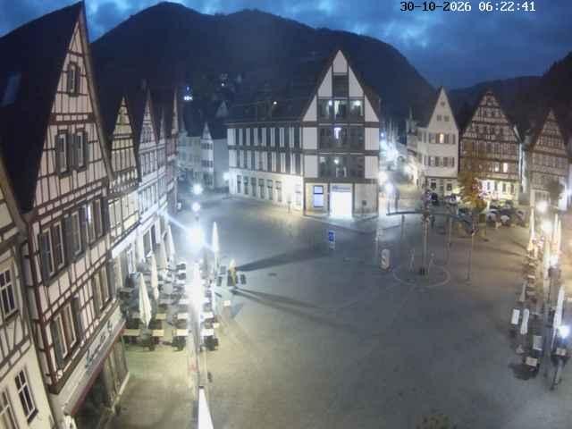 Archiv Foto Webcam Marktplatz von Bad Urach