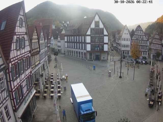 Archiv Foto Webcam Marktplatz von Bad Urach