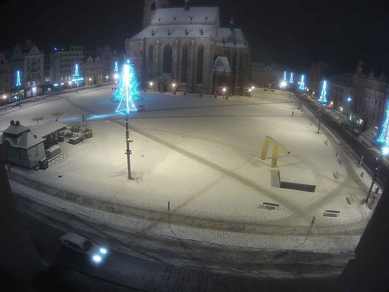 Archived image Webcam Republic Square Pilsen, Czech Republic