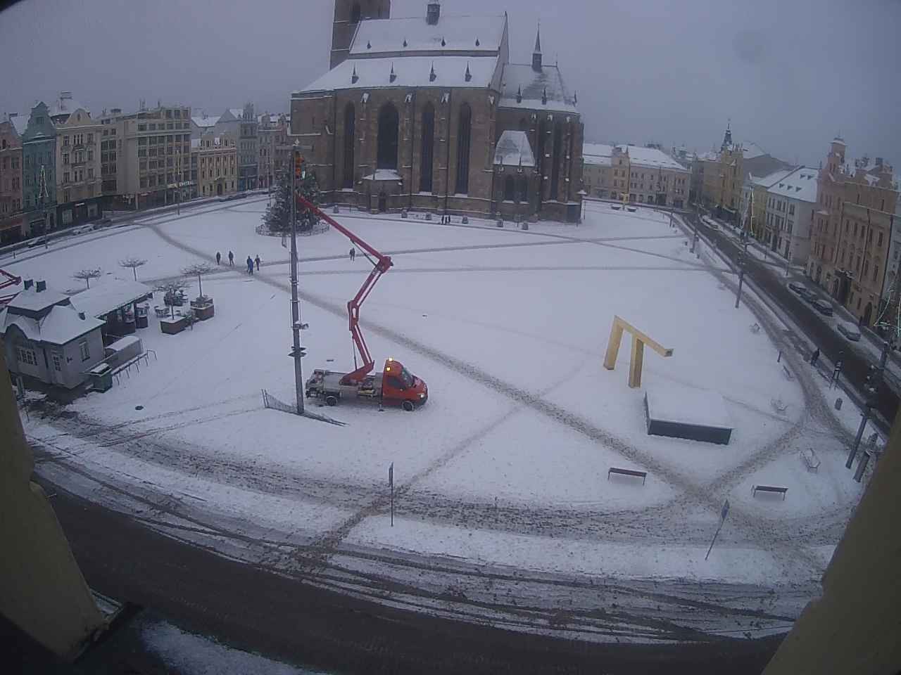 Archived image Webcam Republic Square Pilsen, Czech Republic