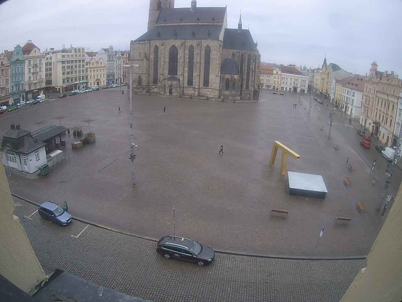 Archived image Webcam Republic Square Pilsen, Czech Republic