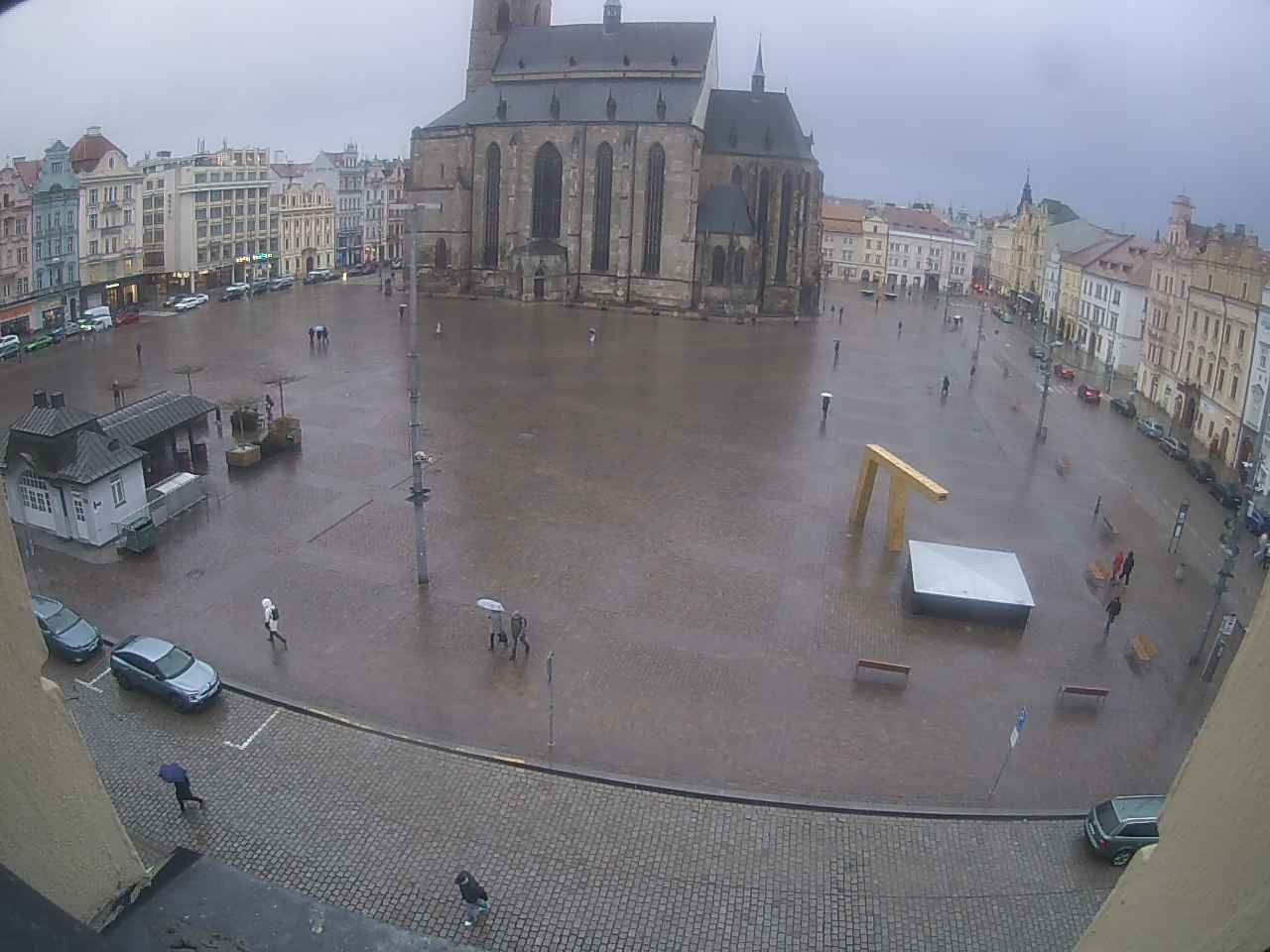 Archiv Foto Webcam Platz der Republik in Pilsen (Plzen)