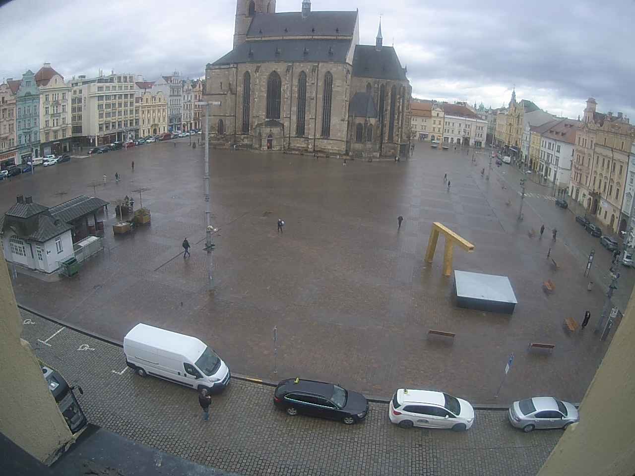 Archived image Webcam Republic Square Pilsen, Czech Republic