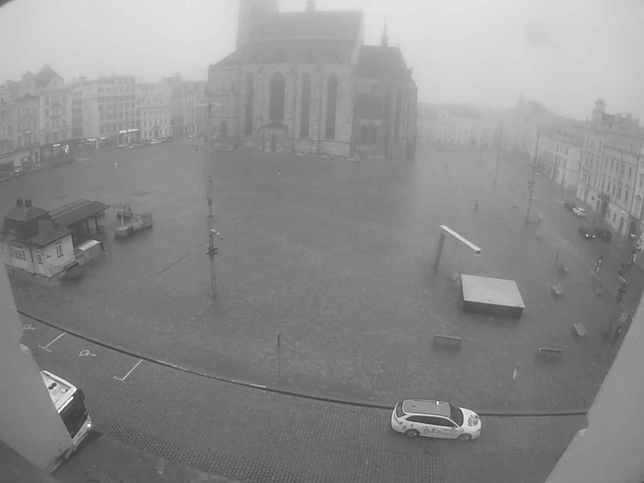 Archived image Webcam Republic Square Pilsen, Czech Republic