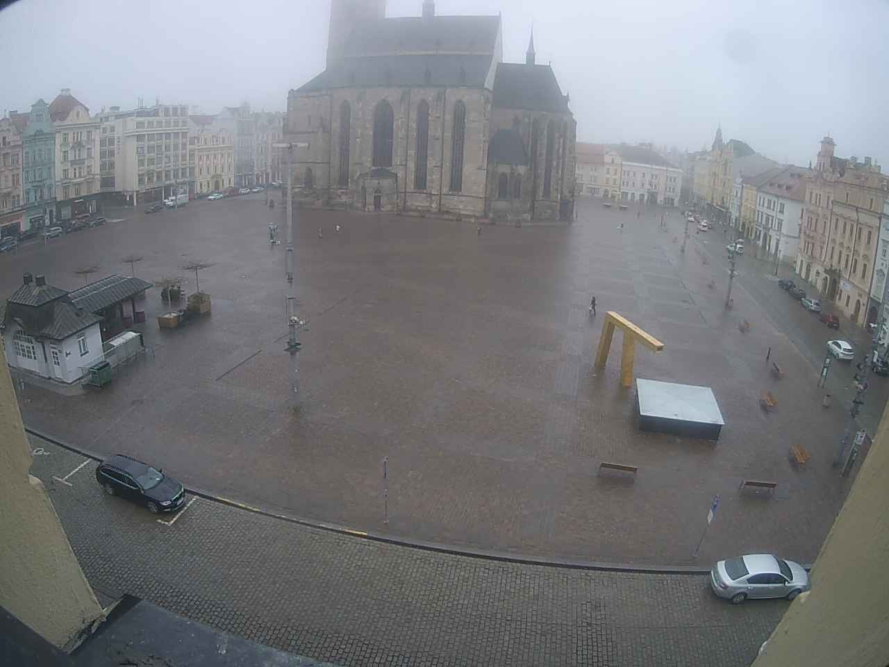 Archived image Webcam Republic Square Pilsen, Czech Republic