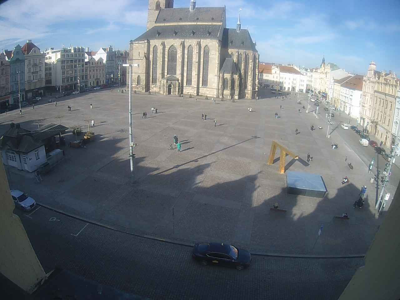 Archived image Webcam Republic Square Pilsen, Czech Republic