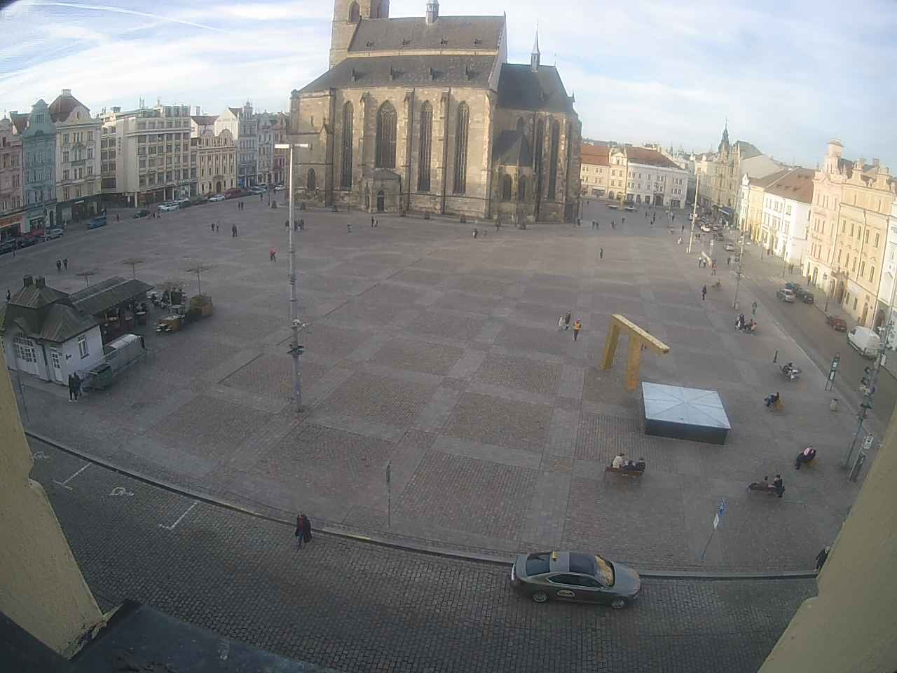 Archived image Webcam Republic Square Pilsen, Czech Republic