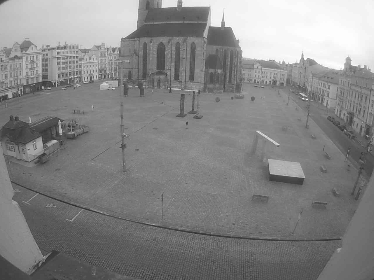 Archived image Webcam Republic Square Pilsen, Czech Republic