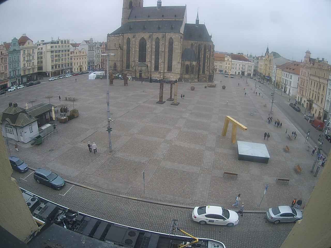 Archived image Webcam Republic Square Pilsen, Czech Republic