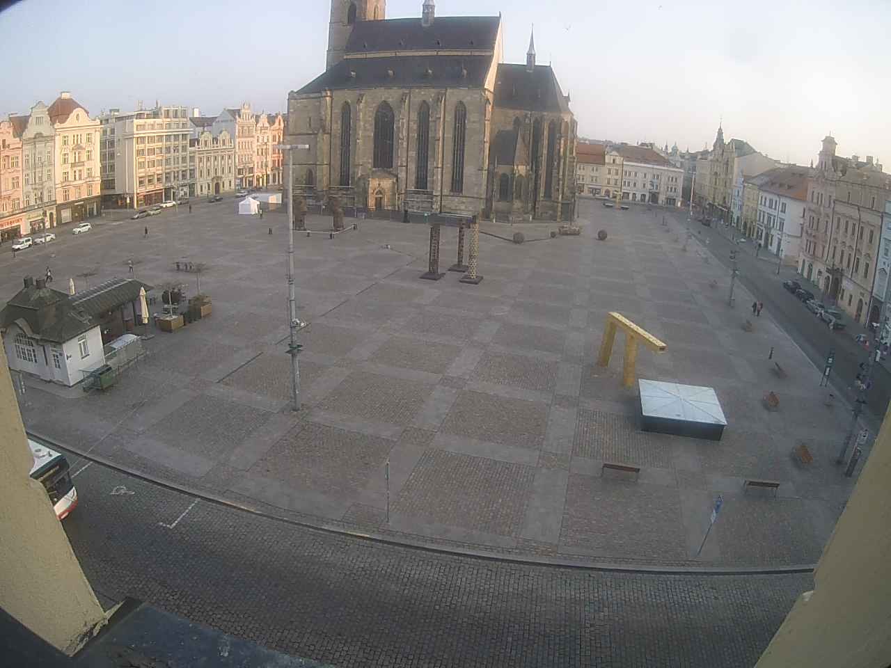 Archiv Foto Webcam Platz der Republik in Pilsen (Plzen)