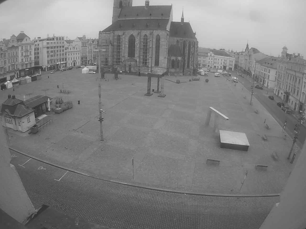 Archived image Webcam Republic Square Pilsen, Czech Republic