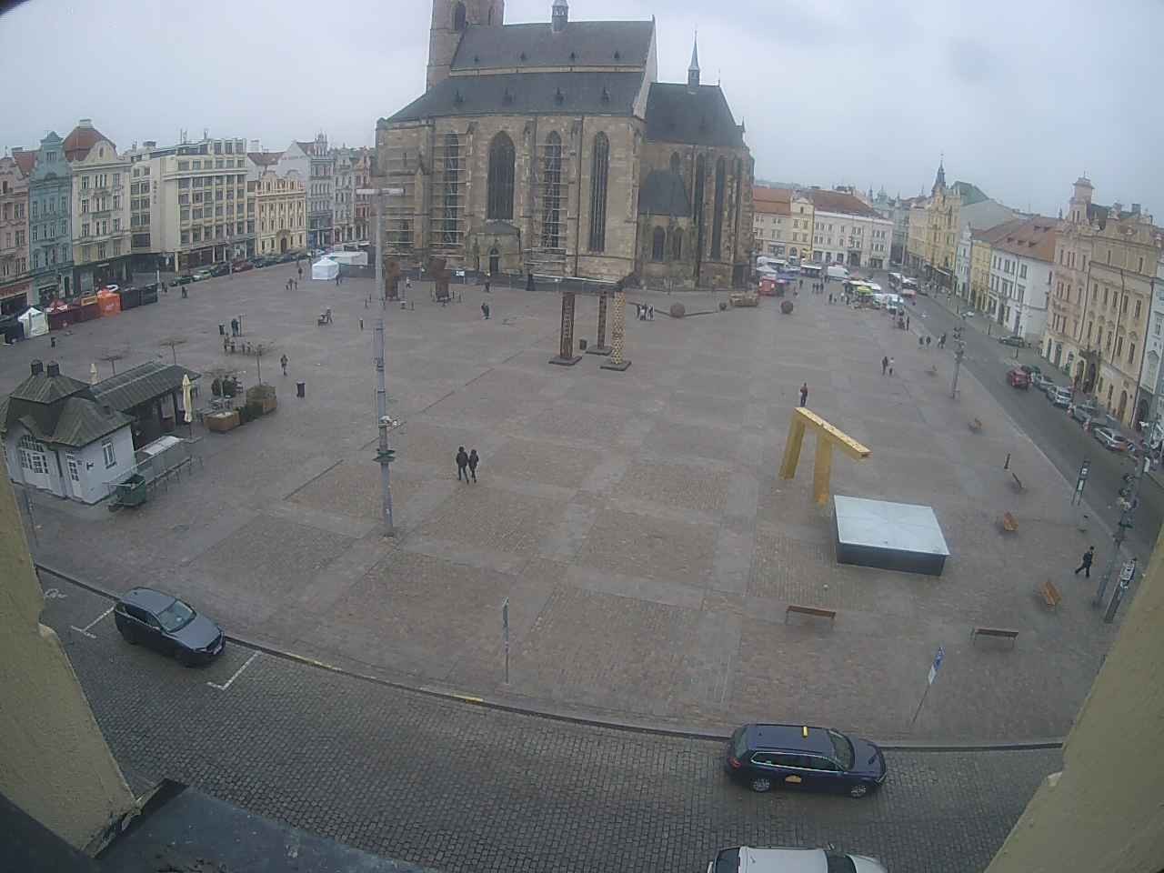 Archived image Webcam Republic Square Pilsen, Czech Republic