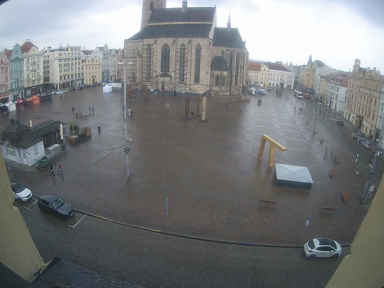 Archived image Webcam Republic Square Pilsen, Czech Republic