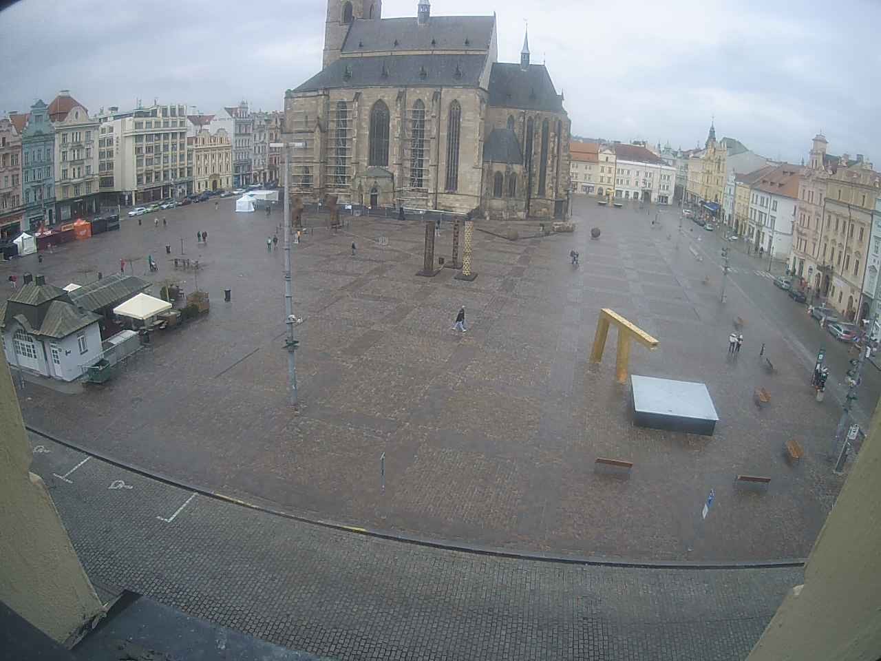 Archived image Webcam Republic Square Pilsen, Czech Republic