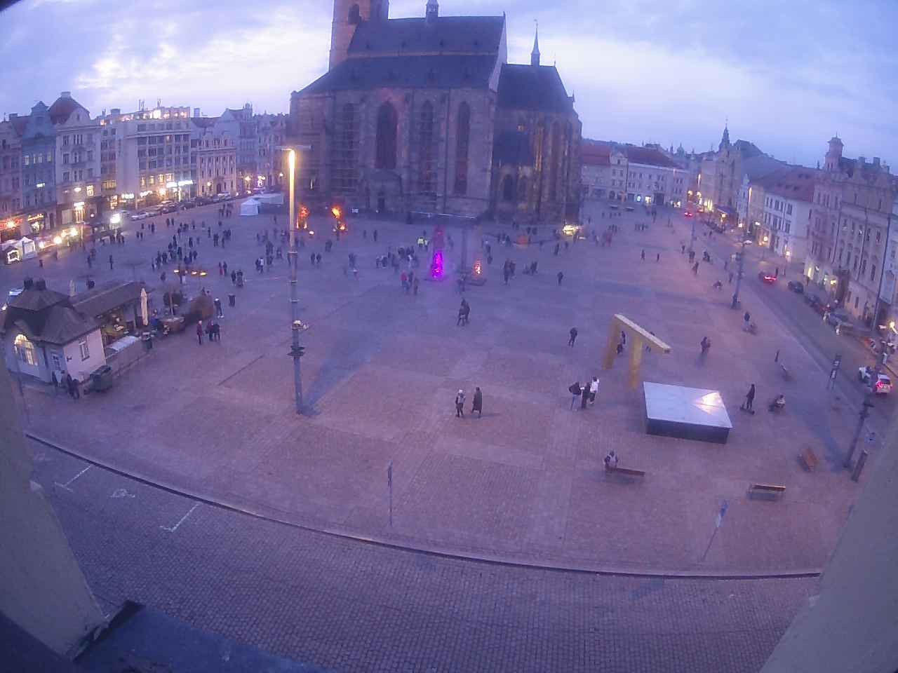Archiv Foto Webcam Platz der Republik in Pilsen (Plzen)