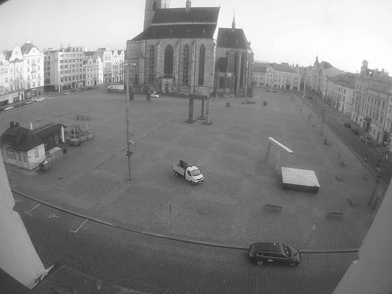 Archived image Webcam Republic Square Pilsen, Czech Republic