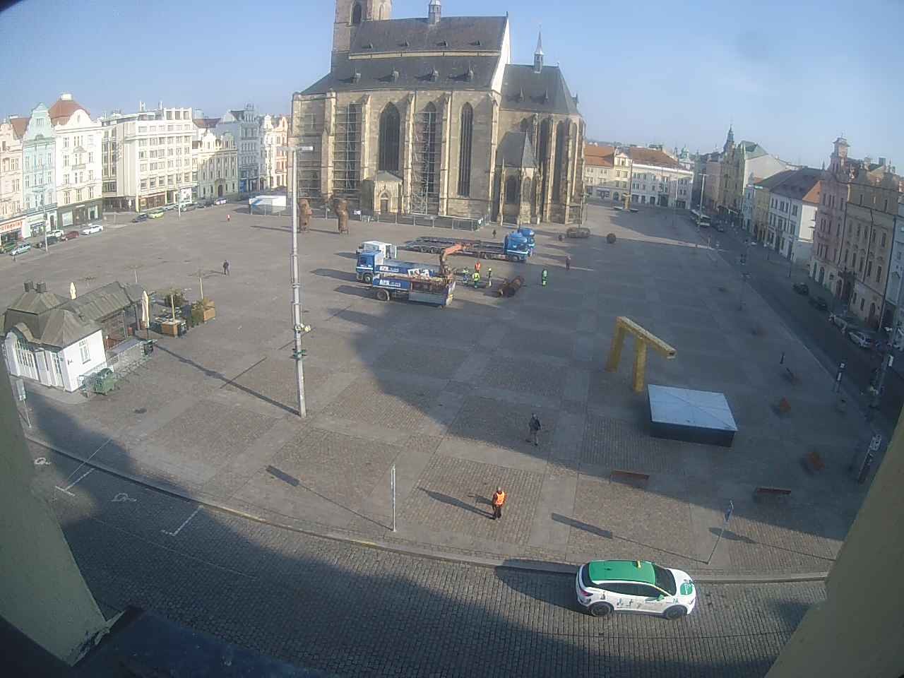 Archived image Webcam Republic Square Pilsen, Czech Republic