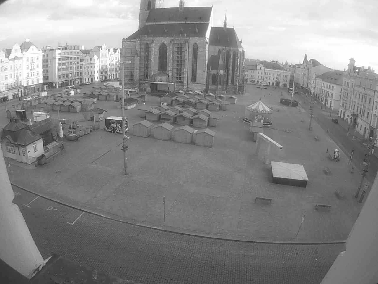 Archived image Webcam Republic Square Pilsen, Czech Republic