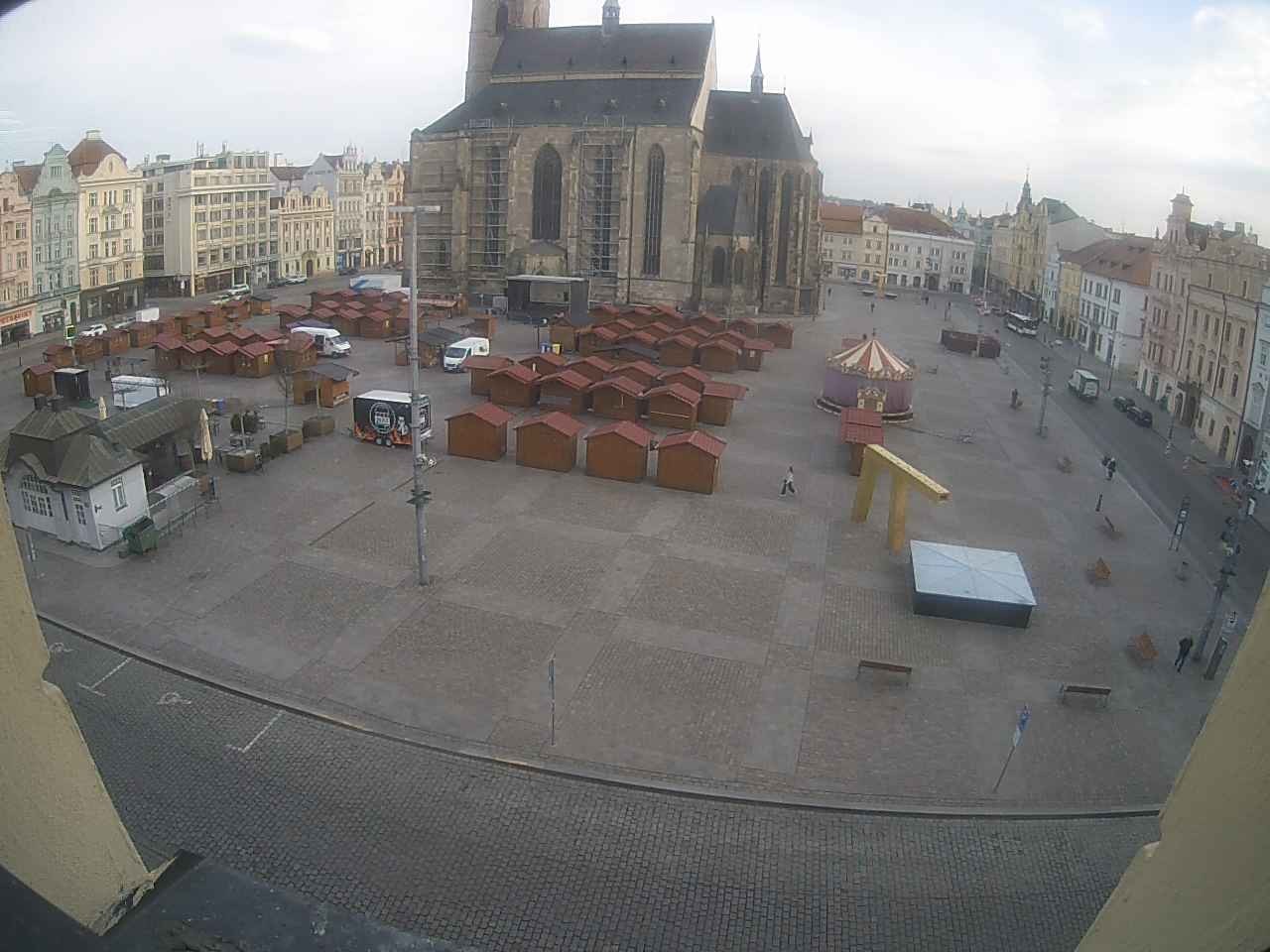 Archived image Webcam Republic Square Pilsen, Czech Republic