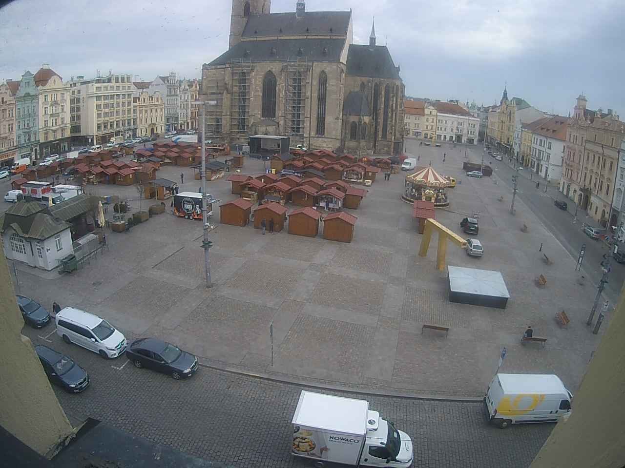 Archived image Webcam Republic Square Pilsen, Czech Republic