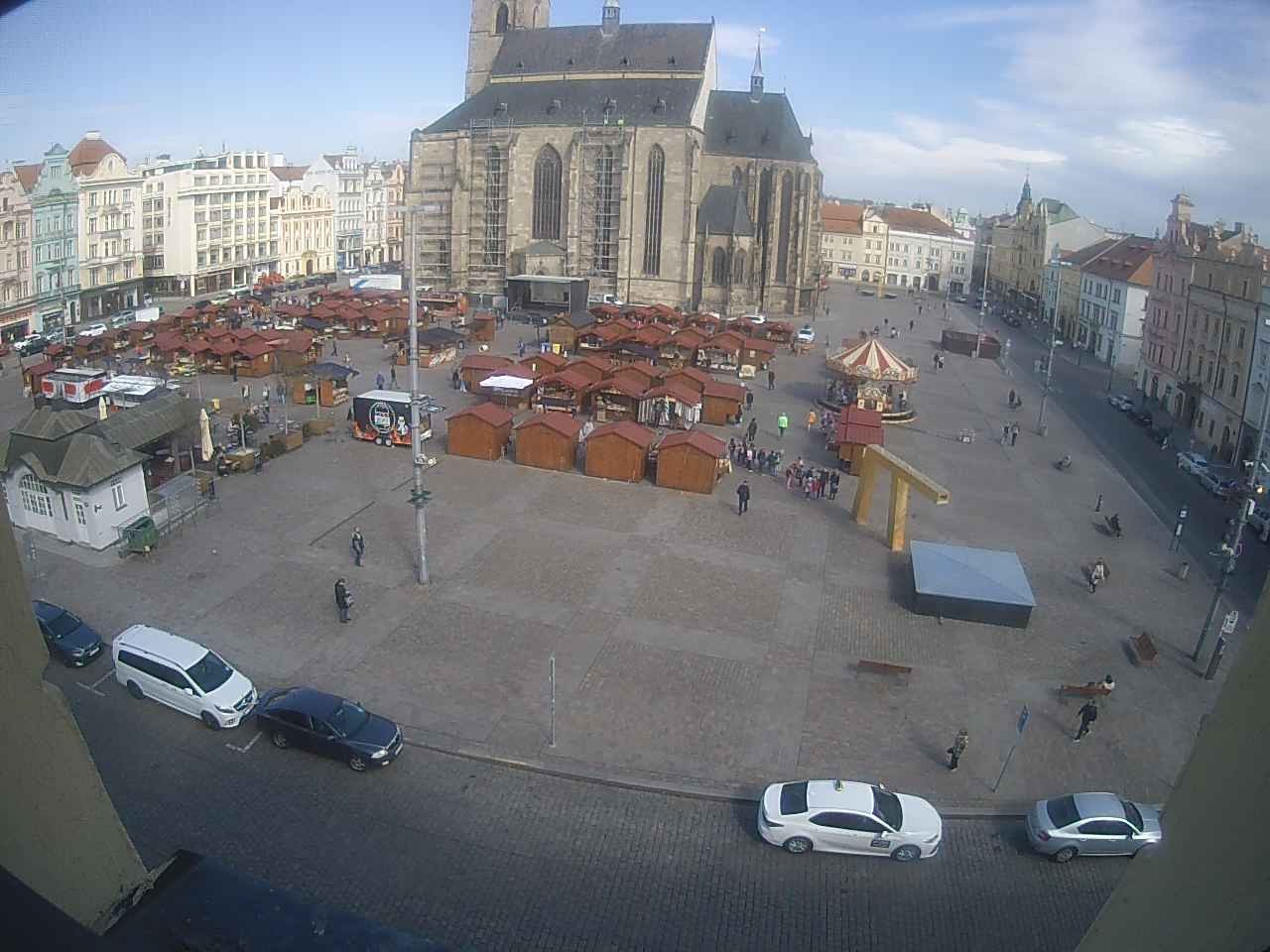 Archived image Webcam Republic Square Pilsen, Czech Republic