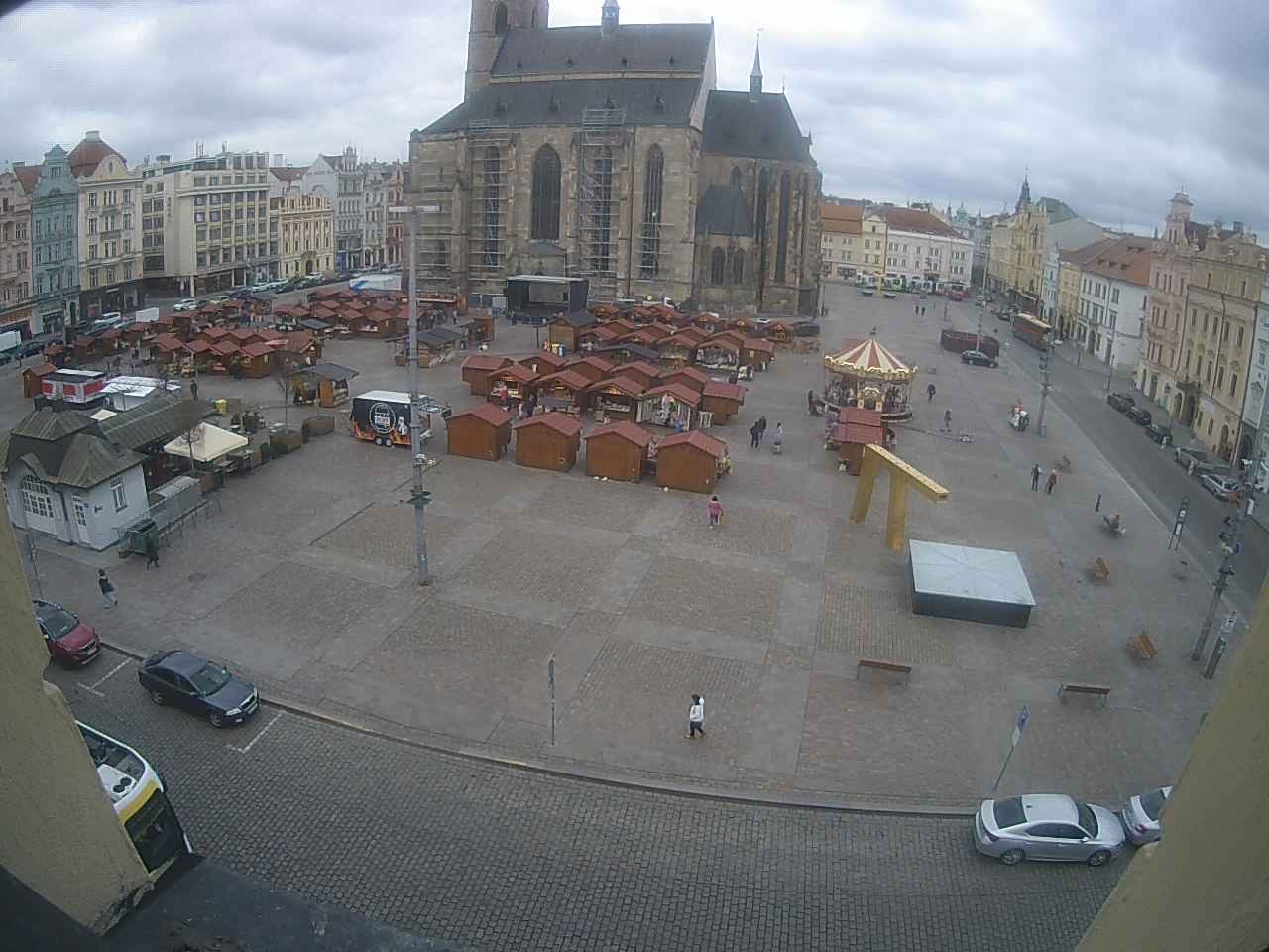 Archiv Foto Webcam Platz der Republik in Pilsen (Plzen)