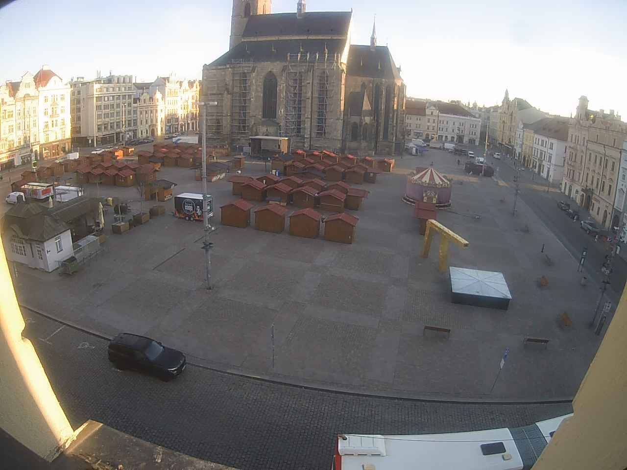 Archived image Webcam Republic Square Pilsen, Czech Republic