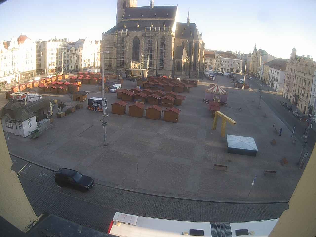 Archived image Webcam Republic Square Pilsen, Czech Republic