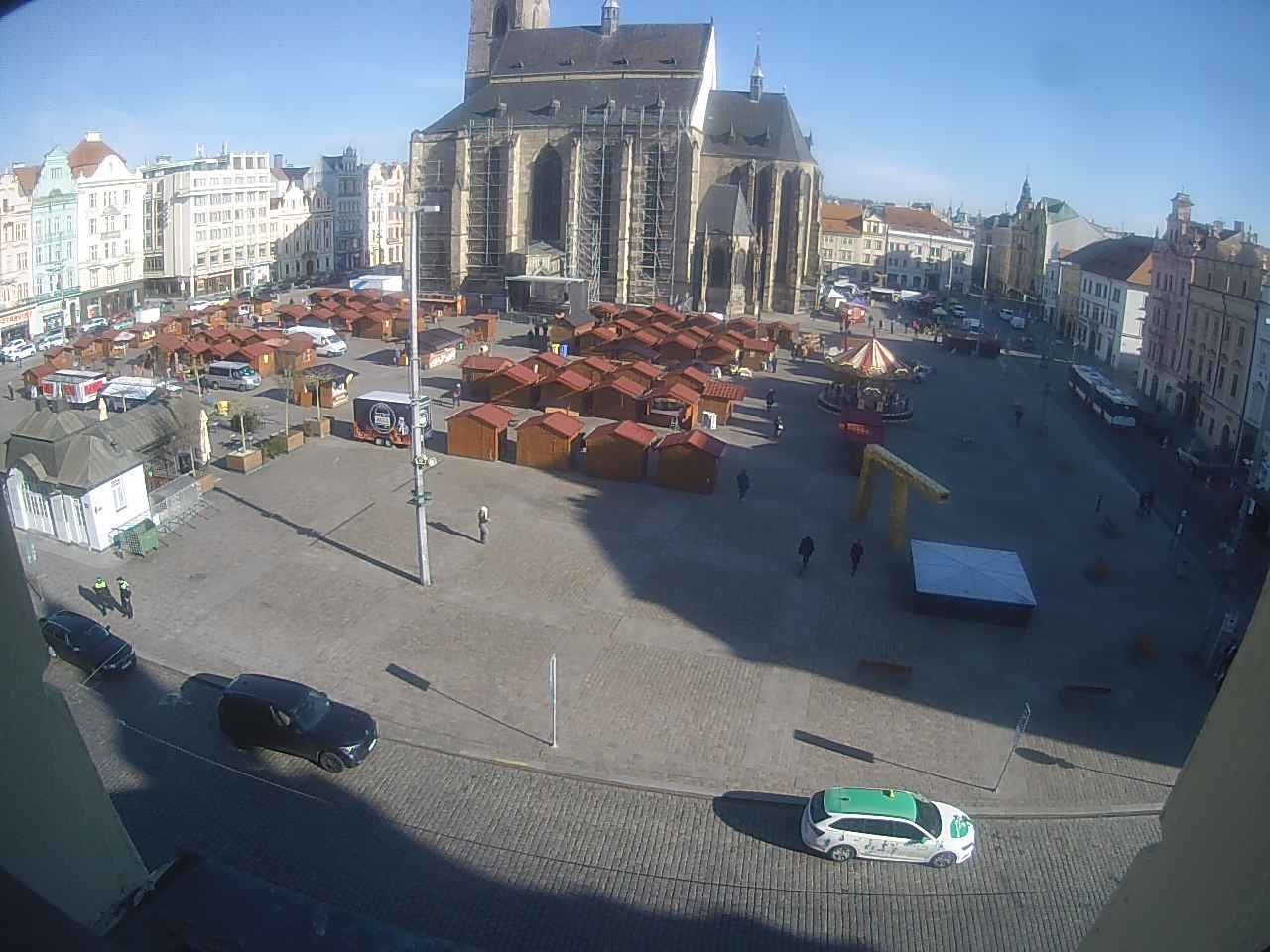 Archived image Webcam Republic Square Pilsen, Czech Republic