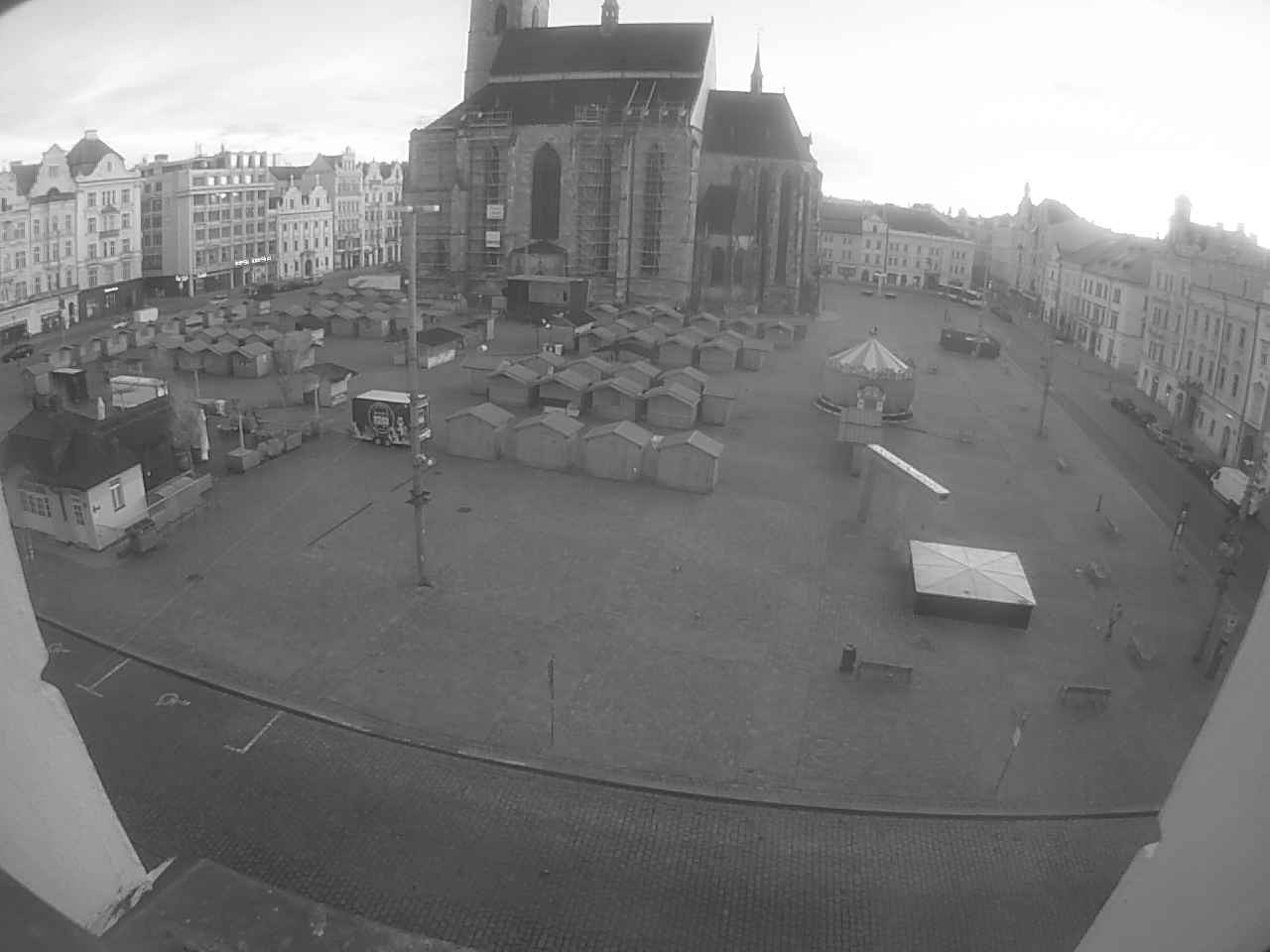Archived image Webcam Republic Square Pilsen, Czech Republic