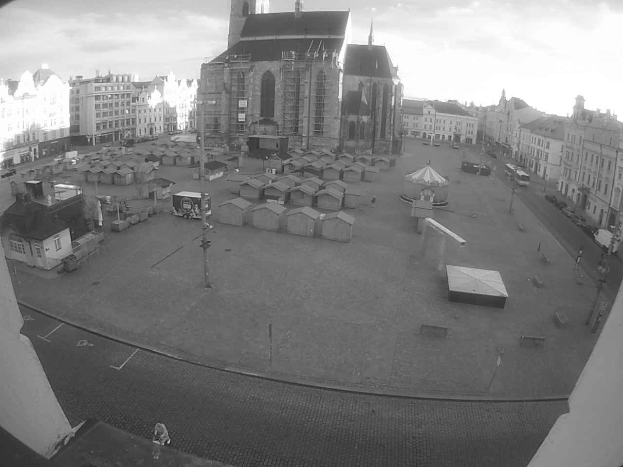 Archived image Webcam Republic Square Pilsen, Czech Republic
