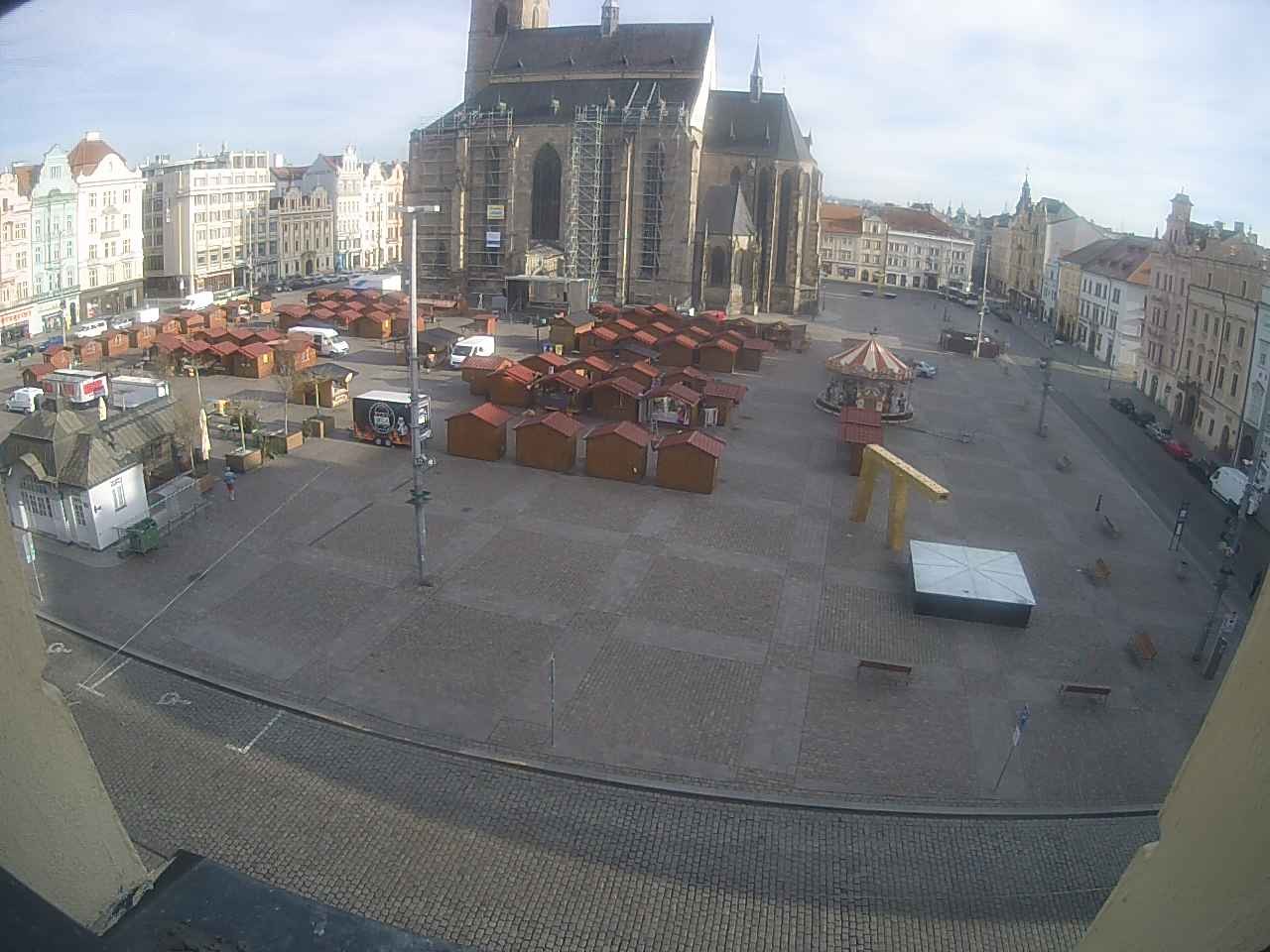 Archived image Webcam Republic Square Pilsen, Czech Republic