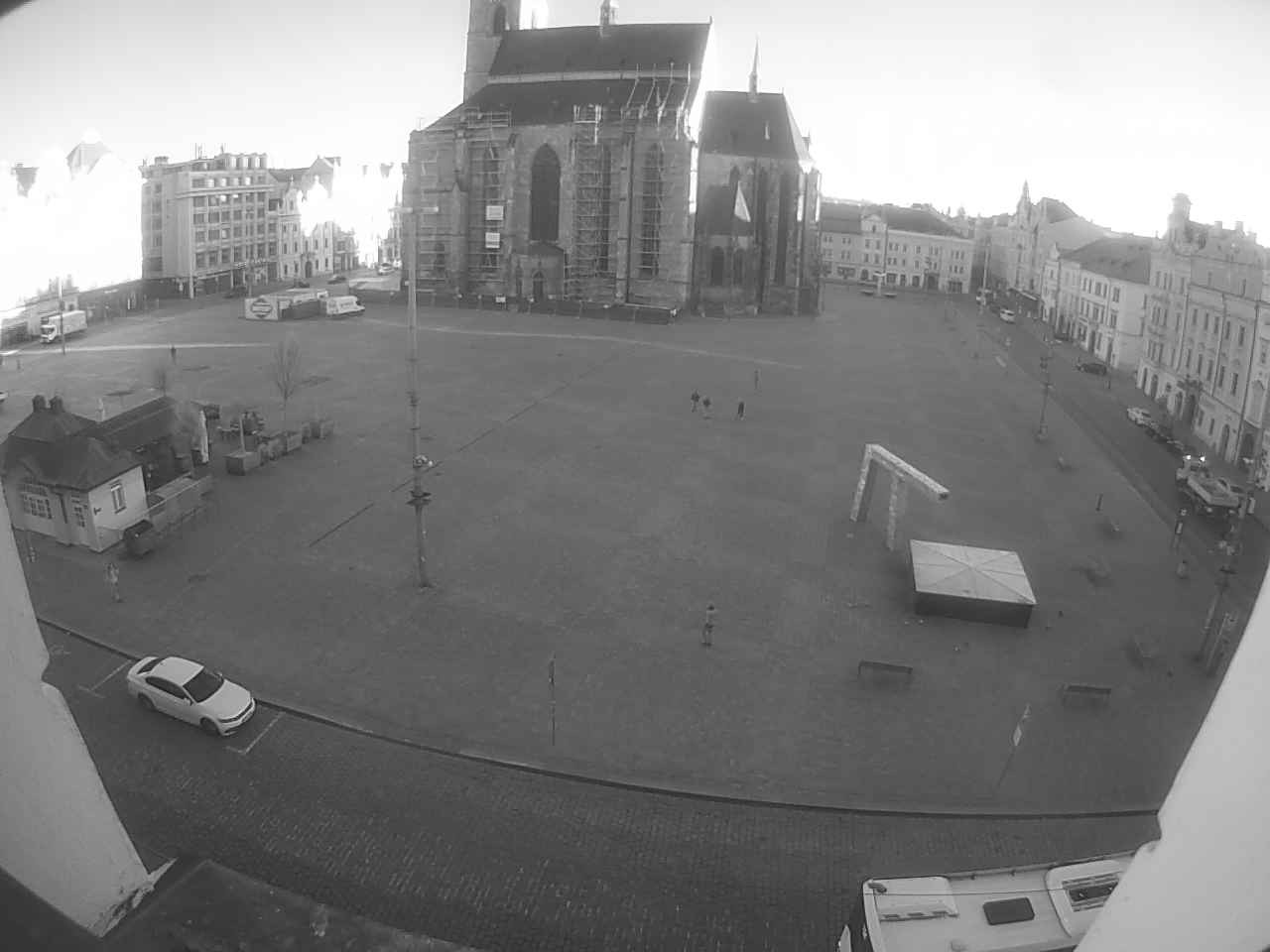 Archived image Webcam Republic Square Pilsen, Czech Republic