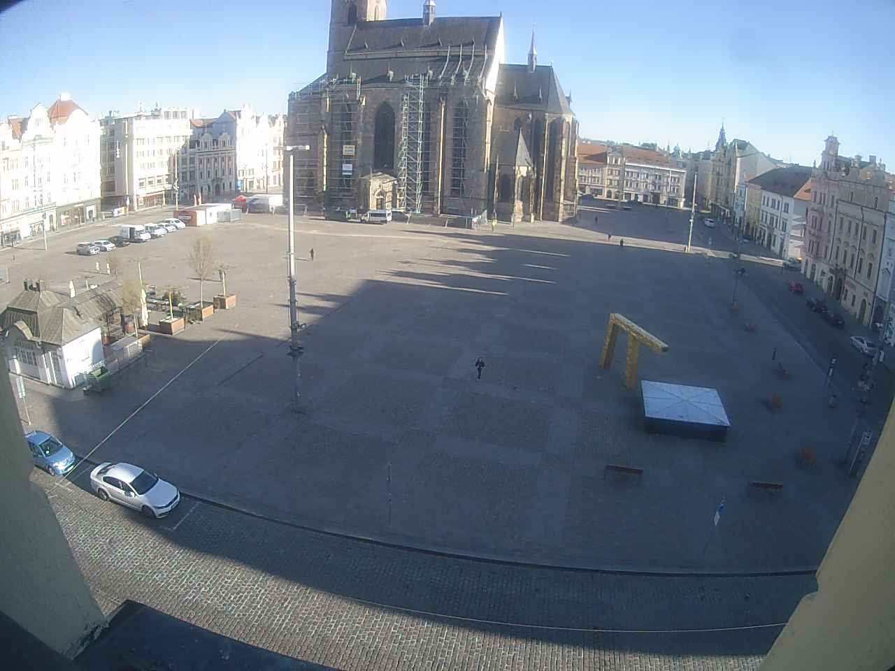 Archived image Webcam Republic Square Pilsen, Czech Republic