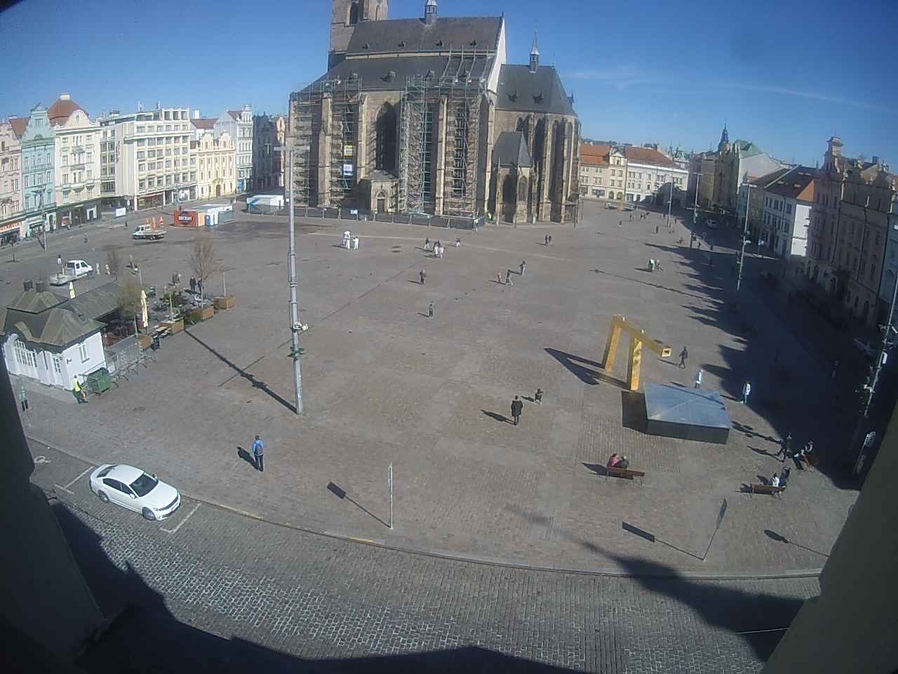 Archived image Webcam Republic Square Pilsen, Czech Republic