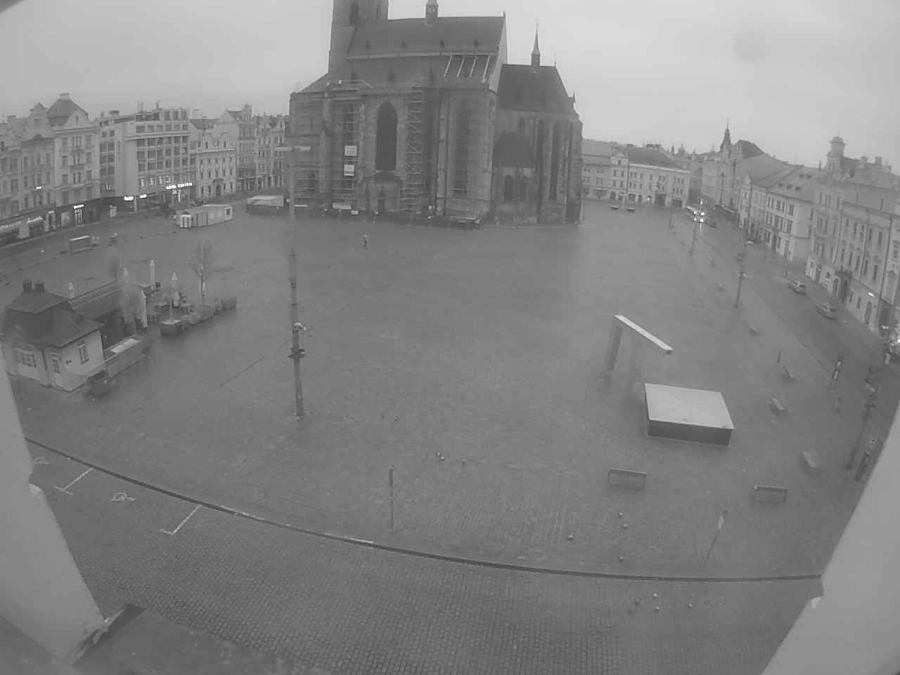 Archived image Webcam Republic Square Pilsen, Czech Republic