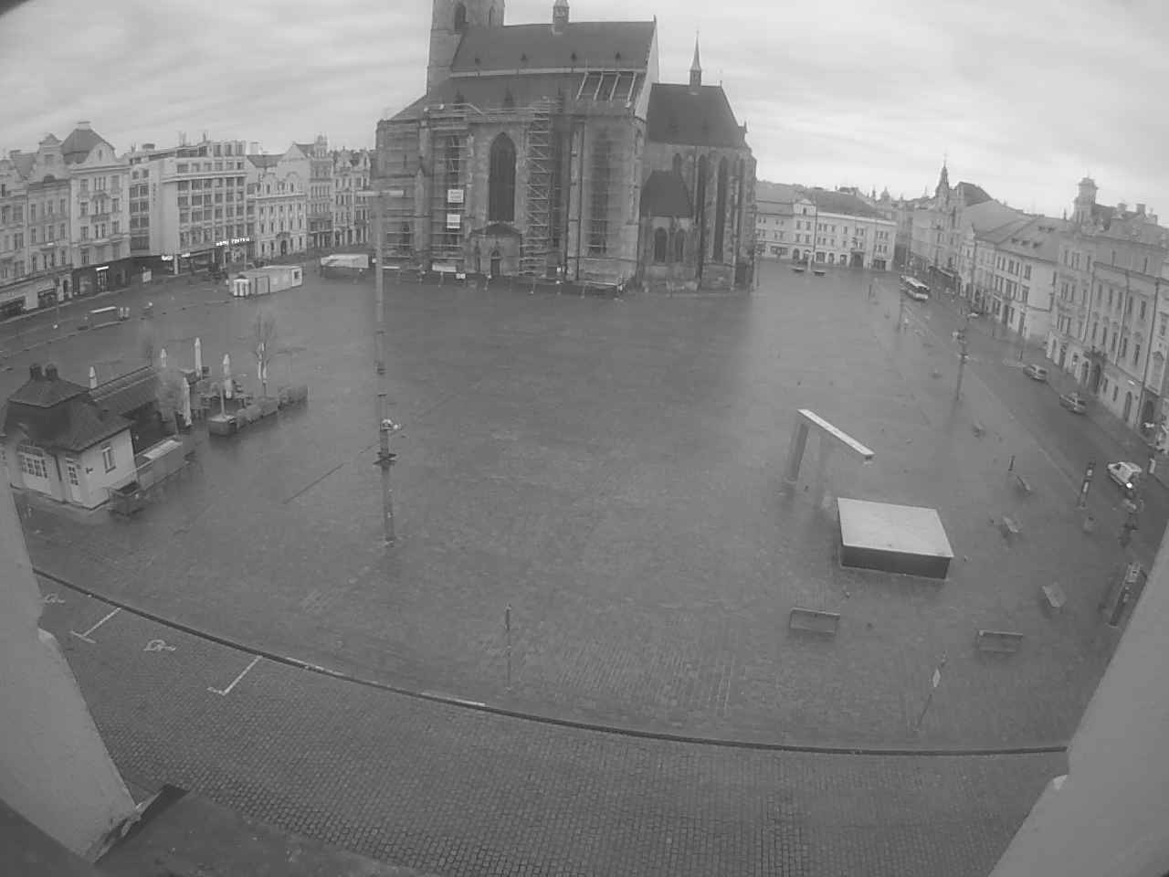 Archived image Webcam Republic Square Pilsen, Czech Republic