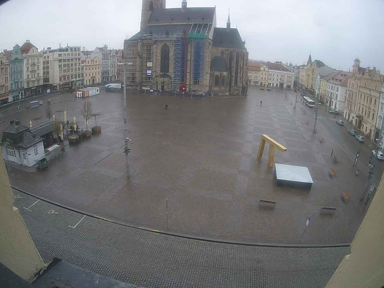 Archived image Webcam Republic Square Pilsen, Czech Republic