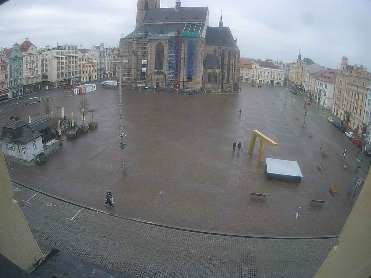 Archived image Webcam Republic Square Pilsen, Czech Republic