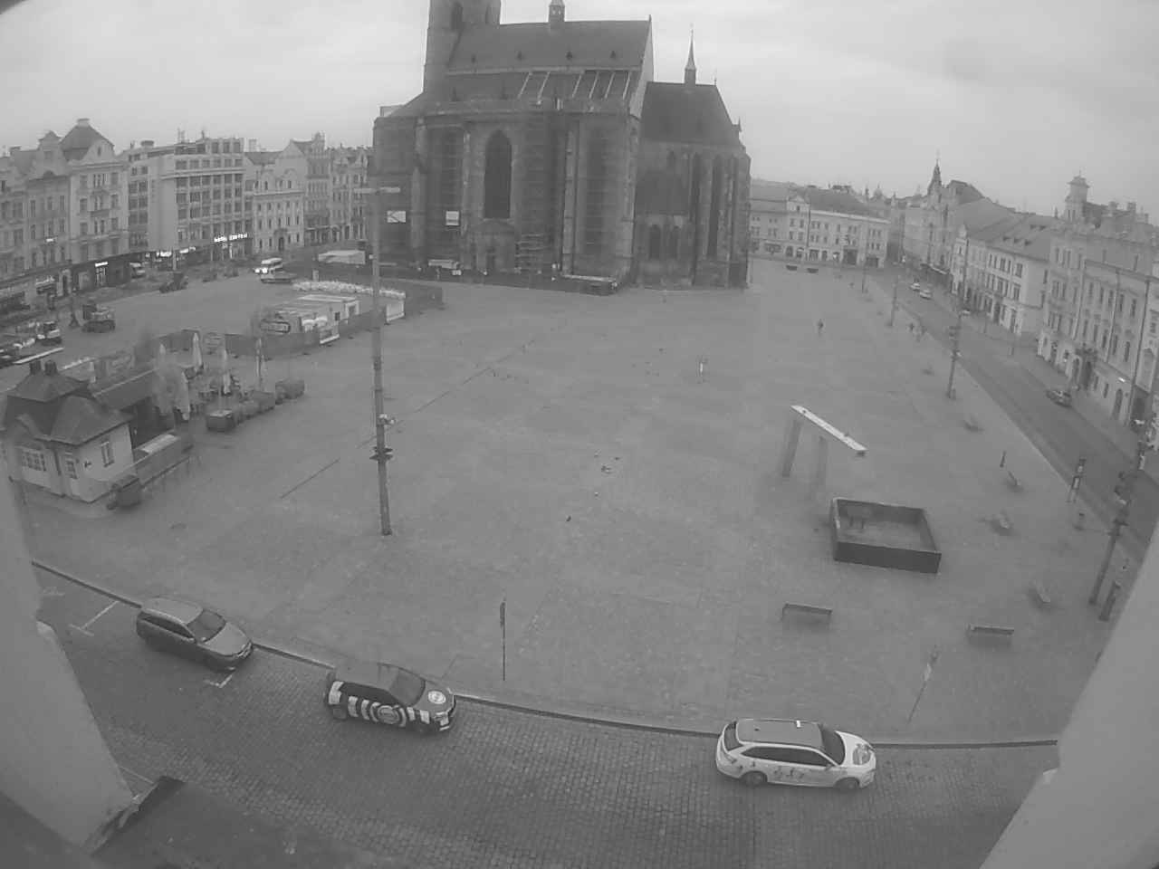 Archived image Webcam Republic Square Pilsen, Czech Republic