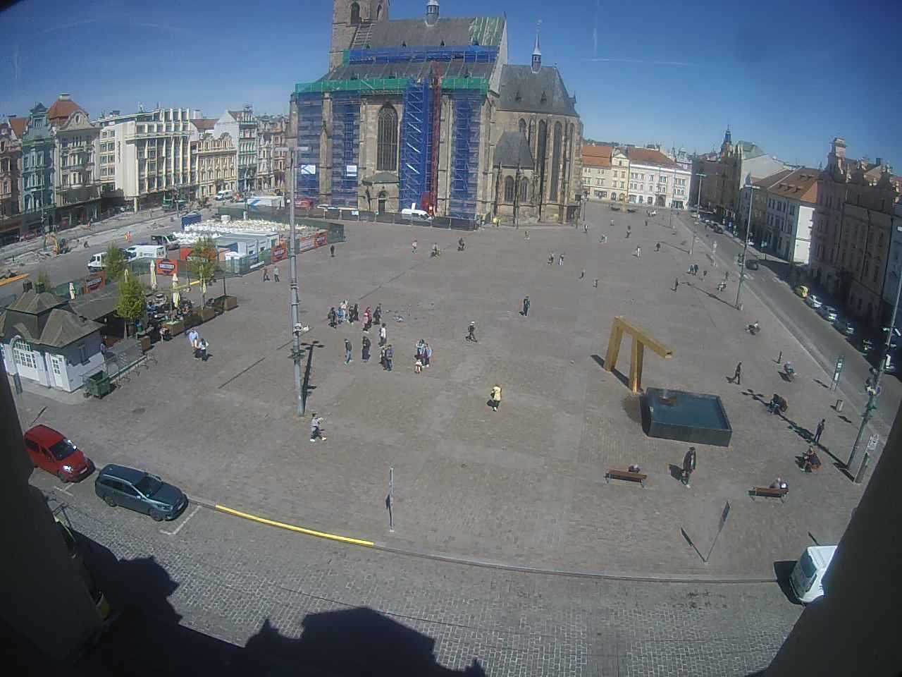 Archiv Foto Webcam Platz der Republik in Pilsen (Plzen)