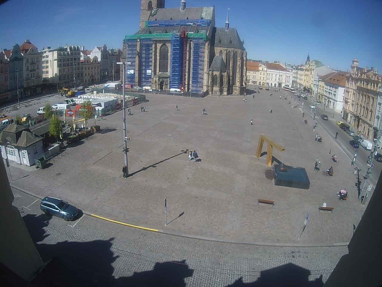 Archiv Foto Webcam Platz der Republik in Pilsen (Plzen)